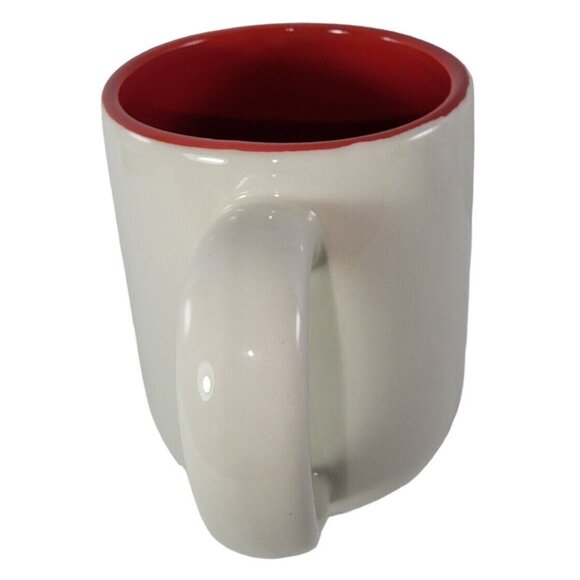 DEI Christmas Gnome Home Sweet Gnome Coffee Mug Holidays Santa Cup Red Inside - Picture 5 of 8
